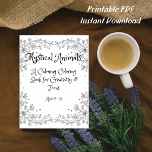Mystical Animals Coloring Book - Printable PDF