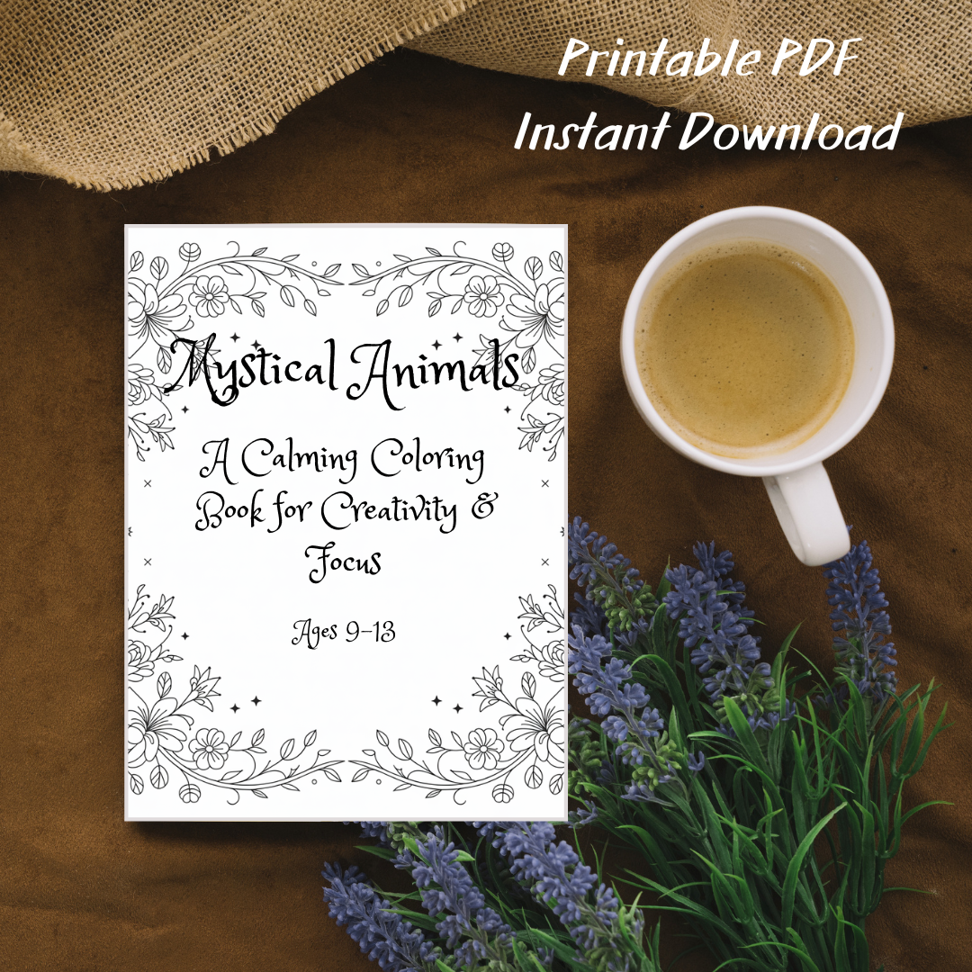 Mystical Animals Coloring Book - Printable PDF