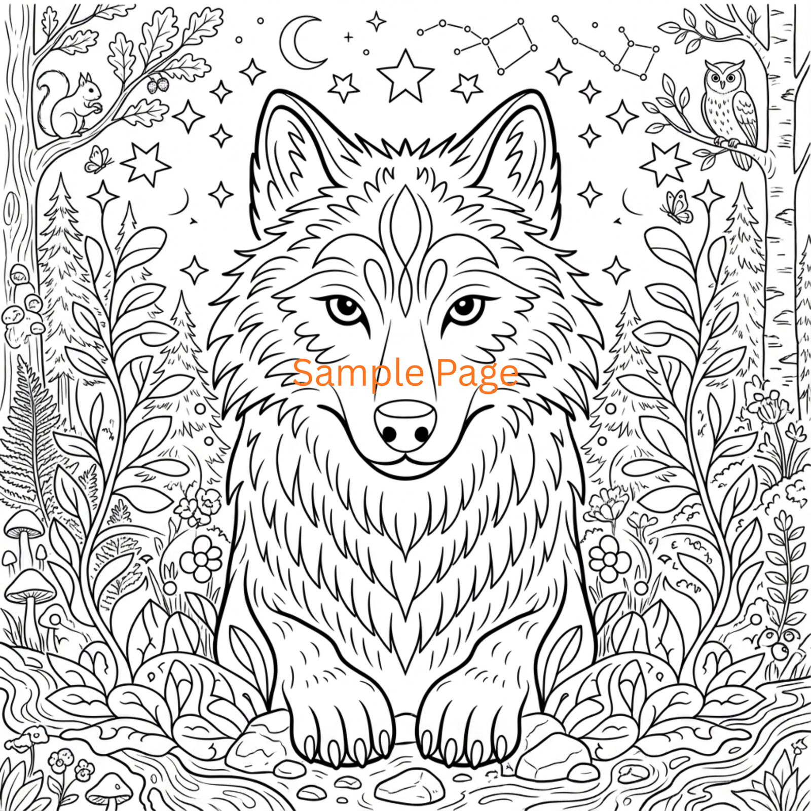 Mystical Animals Coloring Book - Printable PDF - Image 2